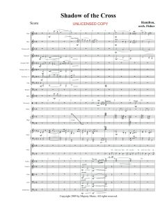Shadow of the Cross Octavo Orchestration (PDF download)