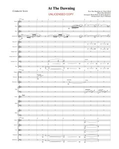 At the Dawning Single Song Orchestration (PDF download)