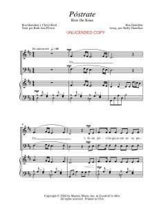 Póstrat Piano/Vocale (Bow the Knee) 