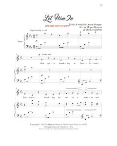 Let Him In - Piano/Vocal Choral (PDF download)