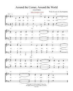 Around the Corner - Hymn Style (PDF download)