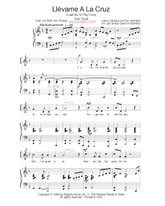 Llevame a la cruz - Lead Me to the Cross (PDF download)