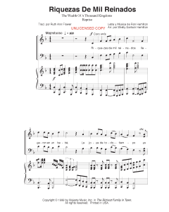 Riquezas de mil reinados reprise - The Wealth of a 1000 Kingdoms Reprise (PDF download)