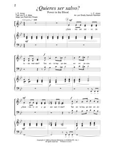 Quieres ser salvo? (Power In the Blood)