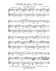 ¡Noche de Paz!/Paz, paz - Silent Night/Still, Still (PDF download)