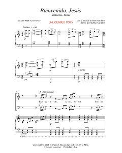 Bienvenido, Jesus - Welcome, Jesus (PDF download)