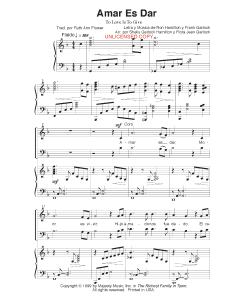 Amar es Dar - To Love Is to Give (PDF download)