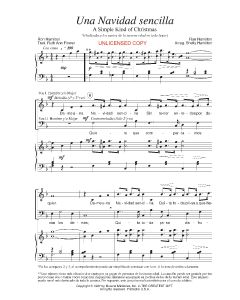 Una Navidad Sencilla - A Simple Kind of Christmas (PDF download)