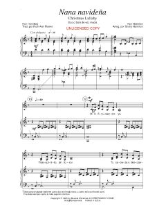 Nana navidena - Christmas Lullaby (PDF download)