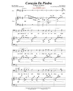 Corazon de Piedra solo vocal - A Heart of Stone (PDF download) 