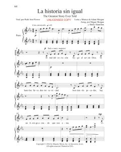 La bella historia The Greatest Story Ever Told (single song) 