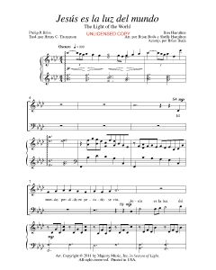 Jesus es la luz del mundo - The Light of the World (PDF download)