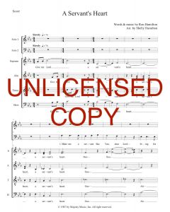 A Servant's Heart A Cappella (PDF download)