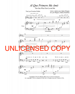 Al Que Primero Me Amó (The One Who First Loved Me) Choral (PDF download)