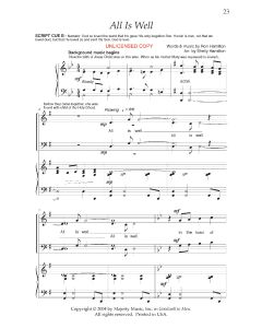 All Is Well - Choral (PDF download)