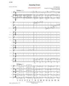 Amazing Grace Choral Octavo Orchestration (PDF download)