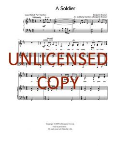 A Soldier - Piano/Vocal (PDF download)