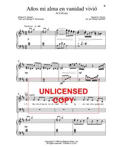 Anos mi alma en vanidad vivio (At Calvary)