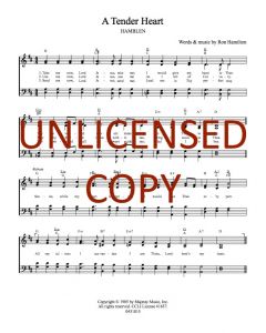 A Tender Heart - Hymn Style (PDF download)