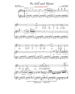 Be Still and Know - Children's Choral (PDF download)