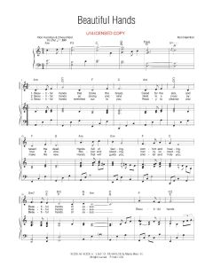 Beautiful Hands Piano/Vocal (PDF download)