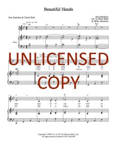Beautiful Hands Piano/Vocal (PDF download)
