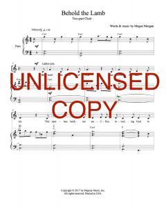 Behold the Lamb - Solo w/ Choir (PDF download)
