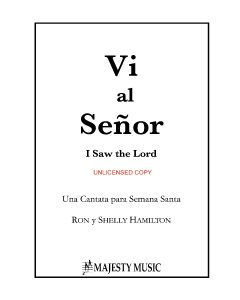 Vi al Senor libro coral (I Saw the Lord Choral Book with Easter script)