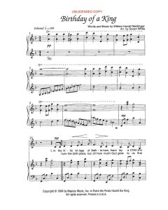 Birthday of a King - Children's Choral (PDF download)