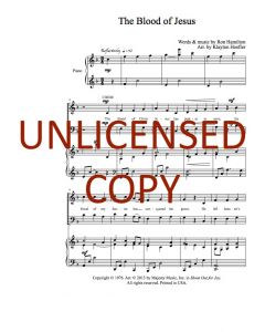 The Blood of Jesus Choral (PDF download)
