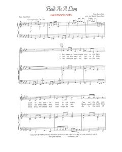 Bold As A Lion - Children's Vocal (PDF download)