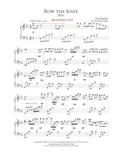 Bow the Knee - Faye Lopez Piano Solo (PDF download)