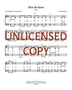 Bow the Knee - Hymn Style (PDF download)