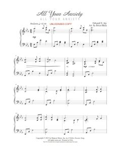 All Your Anxiety  - Piano Solo by Brian Büda (PDF download)