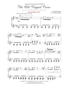 The Old Rugged Cross - Piano Solo by Brian Büda (PDF download)