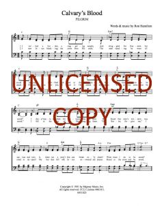 Calvary's Blood - Hymn Style (PDF download)