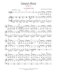 Calvary's Blood Piano/Vocal (PDF download)