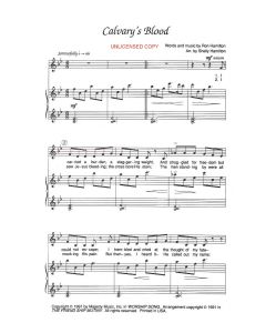 Calvary's Blood - Children's Choral (PDF download)
