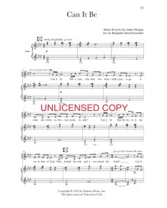 Can It Be - Piano/Vocal (PDF download)