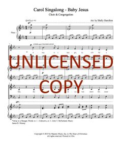 Carol Singalong w/Congregation - Baby Jesus (PDF download)