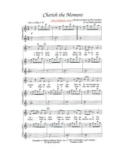 Cherish the Moment - Children's Choral (PDF download)
