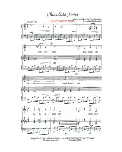 Chocolate Fever - Children's Choral (PDF download)