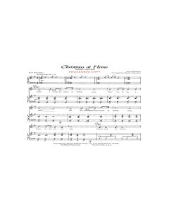 Christmas at Home - Piano/Vocal Choral - (PDF download)