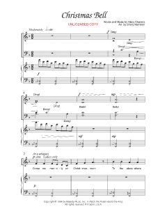 Christmas Bell - Piano/Vocal choral (PDF download)