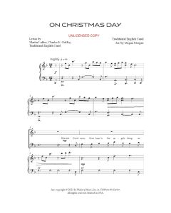 On Christmas Day - Piano/Vocal (PDF download)