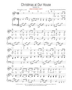 Christmas at Our House - Vocal Solo w/Optional Trio (PDF download)