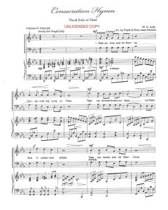 Consecration Hymn - Wedding Duet (PDF download)