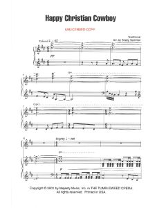 Happy Christian Cowboy - Children's Choral (PDF download)