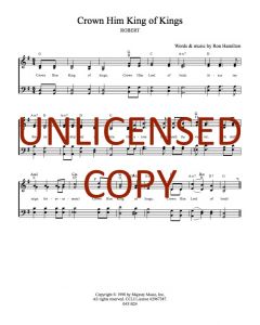 Crown Him King of Kings - Hymn Style (PDF download)
