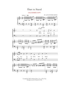 Dare to Stand - Choral Medley (PDF download)